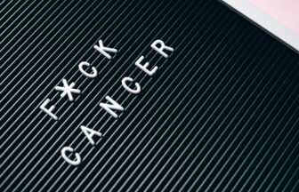 white and black text board